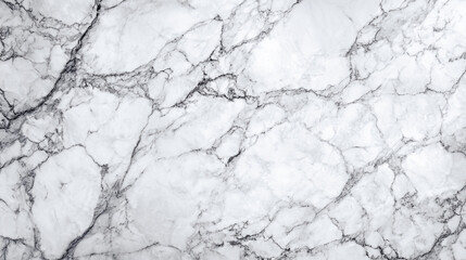 A beautiful white marble texture with intricate dark grey veins creates a stunning natural pattern across the surface of the stone slab