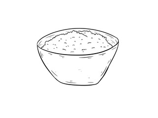rice digital illustration drawing isolated