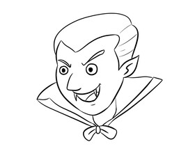 vampire digital illustration drawing isolated