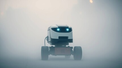 Robot in Foggy Room.