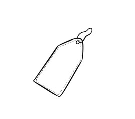 price tag digital illustration drawing isolated