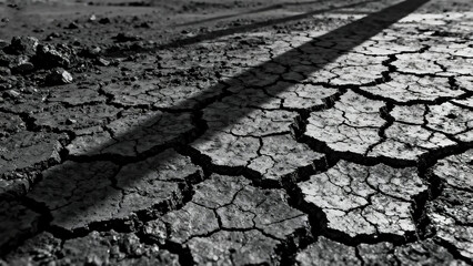 Cracked land