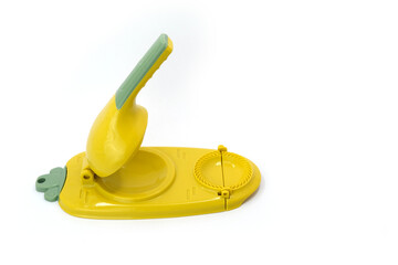 Plastic Dumpling and Pierogi Maker Mold on White Background