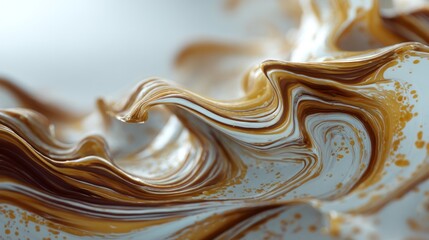 Abstract swirled substance