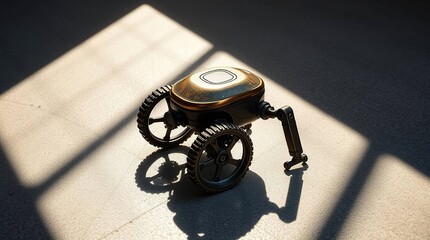 Small Robot with Sunlit Floor.