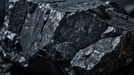 Coal close-up texture
