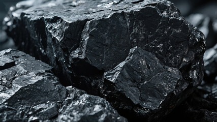 Coal close-up texture