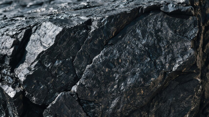Coal close-up texture