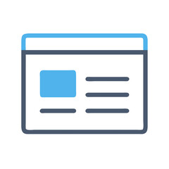 Website template illustration for design elements and application interfaces