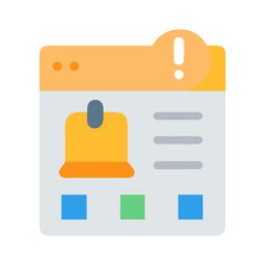 Website interface with alert notification showing on a black background