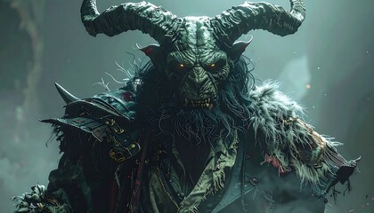 Ferocious monster in shadows