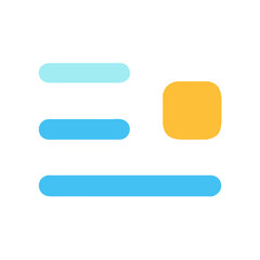 Abstract bars and a box floating in a void