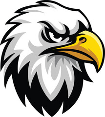 Obraz premium Angry Eagle Face Expression Vector