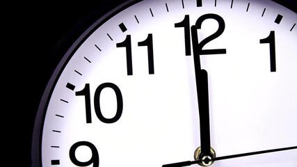 Close up white clock number moving fast forward. closeup watch timing concept business schedule hurry lifestyle - Powered by Adobe