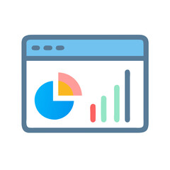 Digital dashboard showing business analysis and performance metrics