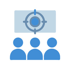 Target audience analysis and business market strategy meeting