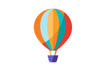 Naklejka premium colorful hot air balloon