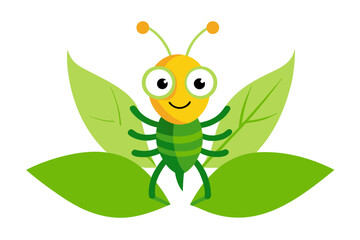 vector illustration of a bee