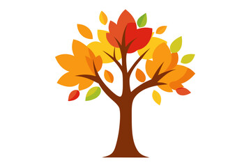 autumn tree vector