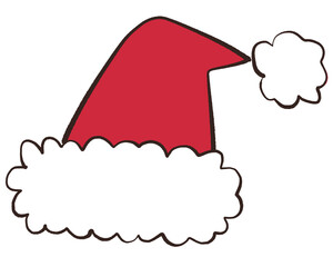 サンタさんの帽子のイラスト