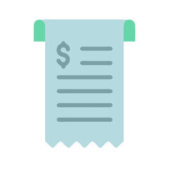 Obraz premium Modern flat design of a financial bill illustration