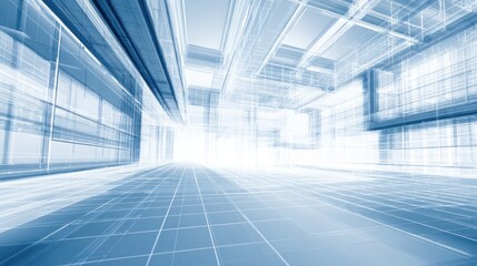 Professional construction background, blueprint-inspired design with technical lines, grid patterns, architectural drawings, clean blue and white color palette, smooth gradients, futuristic lighting.