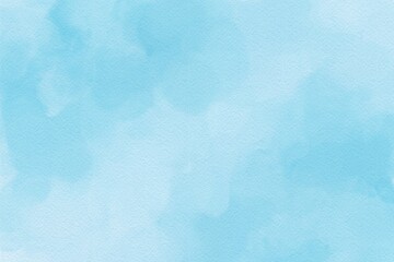 淡い水色のグラデーションが広がる水彩テクスチャ背景 | Light Blue Watercolor Gradient Texture Background