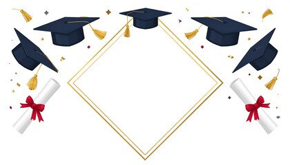 Graduation Celebration Frame Design.