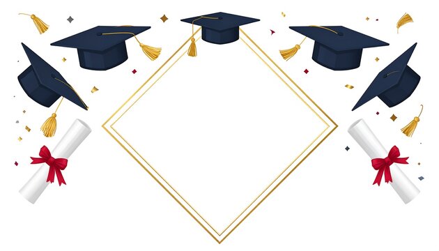 Graduation Celebration Frame Design.