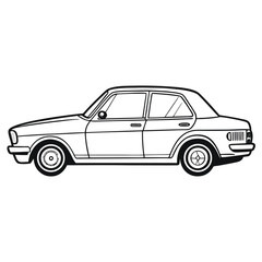 retro car vector illustration