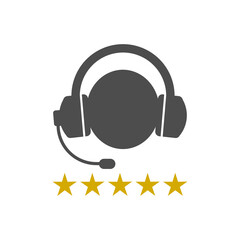 Customer care service icon isolated on white background