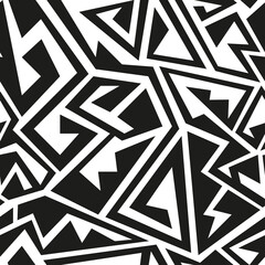 Monochrome geometric pattern