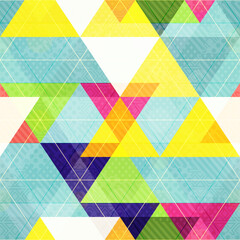 Retro triangle seamless pattern