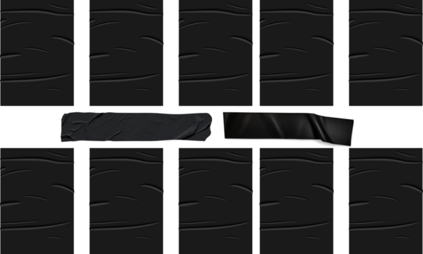 Black Duct Tape Long Strips Isolated on White Black Duct Tape Stripes Collection Duct tape Balck X shape on paper Cross Shape Duct Tape Stripes Black Electrical Tape isolated on white Black electrical