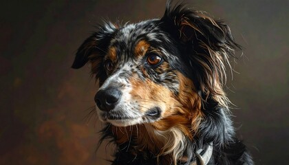 Close-up dog portrait