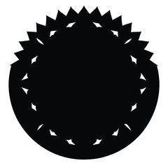 snowball silhouette vector icon