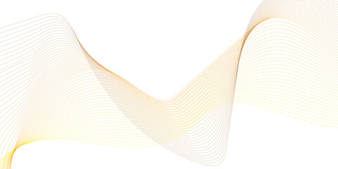 Abstract flowing wave lines in gradient colors of soft blue and golden yellow on a white background,
smooth curves creating a sense of motion and harmony, minimalistic modern design,
elegant and airy,