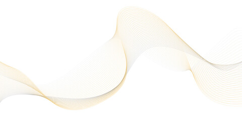 Abstract flowing wave lines in gradient colors of soft blue and golden yellow on a white background,
smooth curves creating a sense of motion and harmony, minimalistic modern design,
elegant and airy,