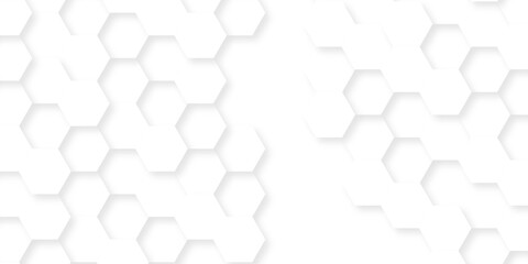 White paper texture abstract grid tile seamless hexagon wall creative metal business wallpaper texture background.	