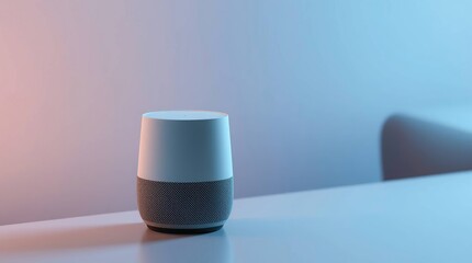 Smart speaker with blue light, and home tech.