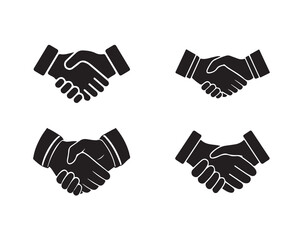 Handshake Vector Icon, illustration of friendship, loyalty, and alliance, Vector illustration EPS 10.