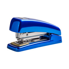 Vibrant Blue Stapler Office Supplies Photography against transparent background