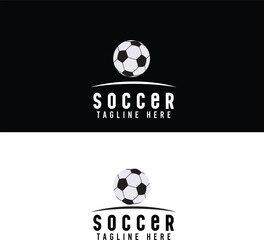 Obraz premium soccer badge, soccer logo, football player, football vector, university, champion, american, footballer, smashing ball, soccer ball, full length, people, soccer ball isolated, banner, tournament, badg