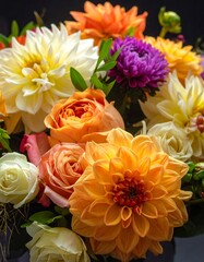 Beautiful Colorful Flower Arrangement.