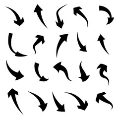 set of vector arrows