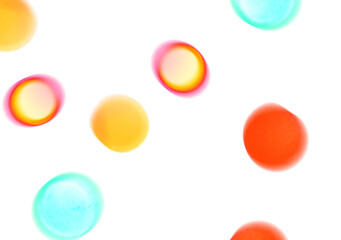 Transparent glowing bokeh christmas flares effect 