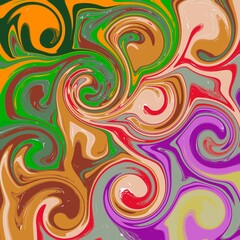Funky Spiral Graphic Background