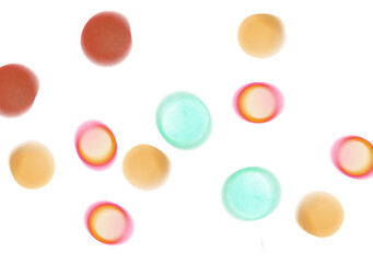 Transparent glowing bokeh christmas flares effect 