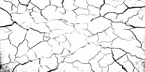 modern black and white scratch and cracks grunge texture dust and distressed wall pattern white background..