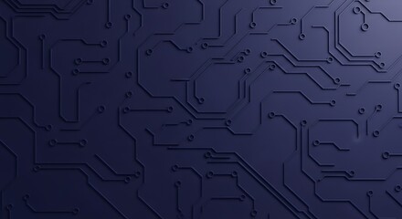 Elegant Blue Circuit Board Surface